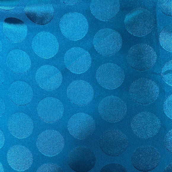 Missguided asymmetric midi skirt in teal polka dot - Picture 7 of 8